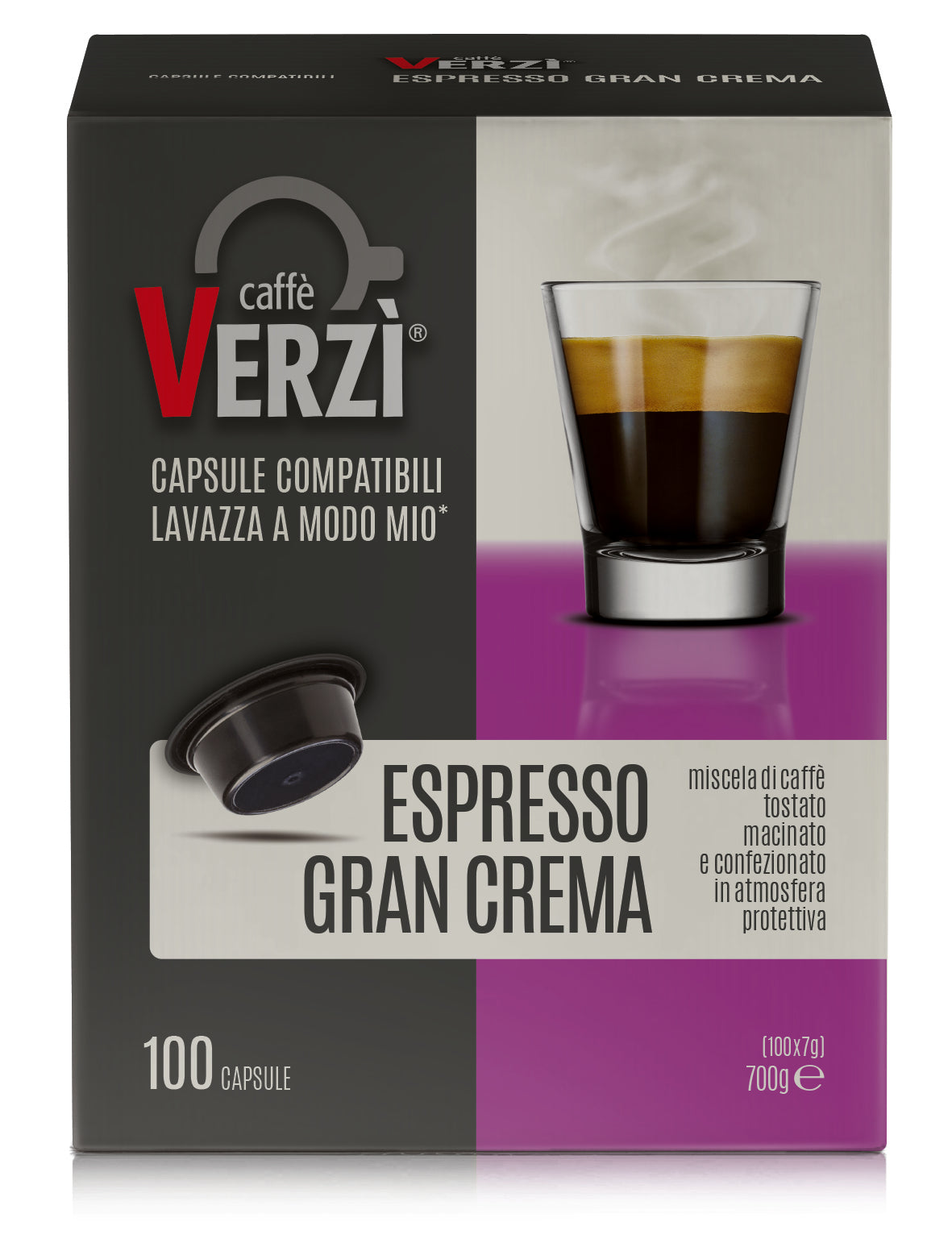Verzì Capsule comp. Lavazza A Modo Mio* Aroma Gran Crema