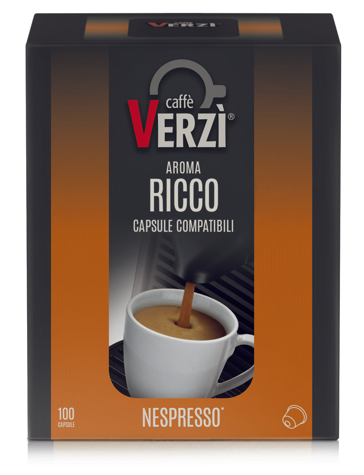 Verzì Capsule comp. Nespresso * Aroma Ricco 100 caps