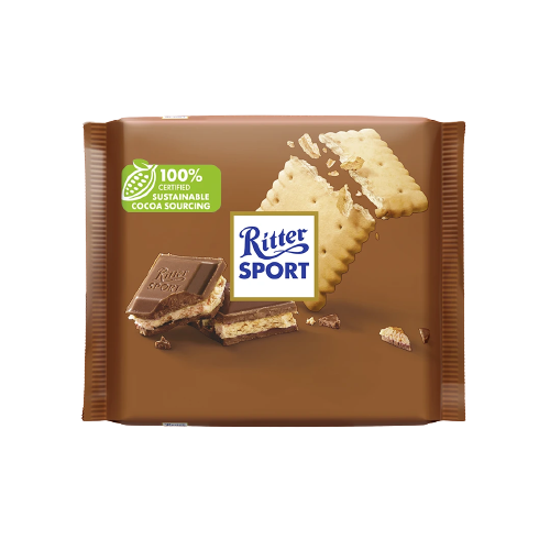 Ritter - Cioccolato con Biscotto - Gr. 100