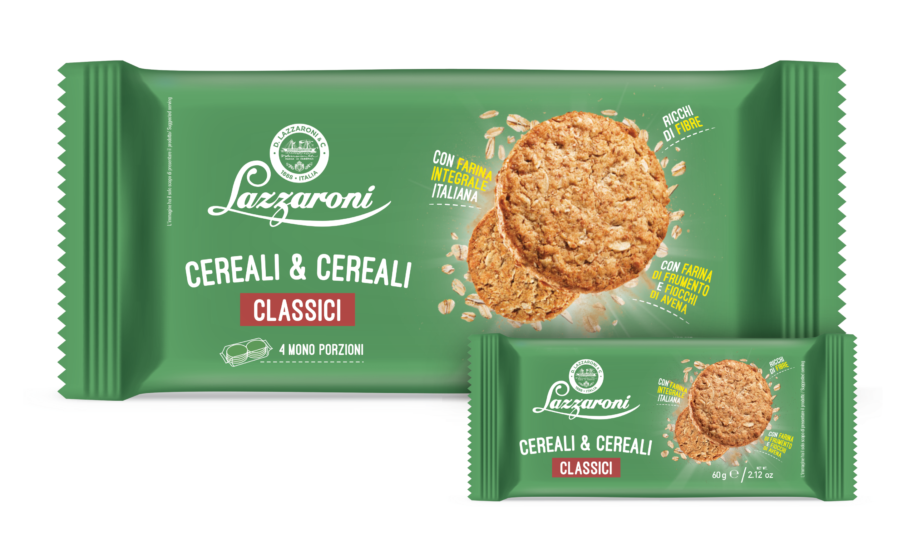 Lazzaroni - Biscotti ai Cereali - Gr. 240 –