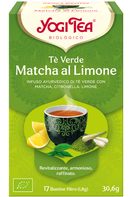 YogiTea - Tè Verde Matcha al Limone 17 bustine