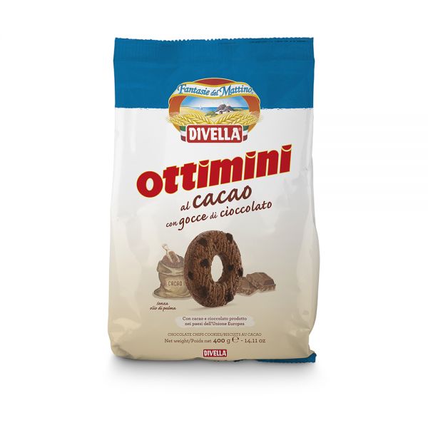 Divella - Ottimini al cacao con gocce di cioccolato - gr400