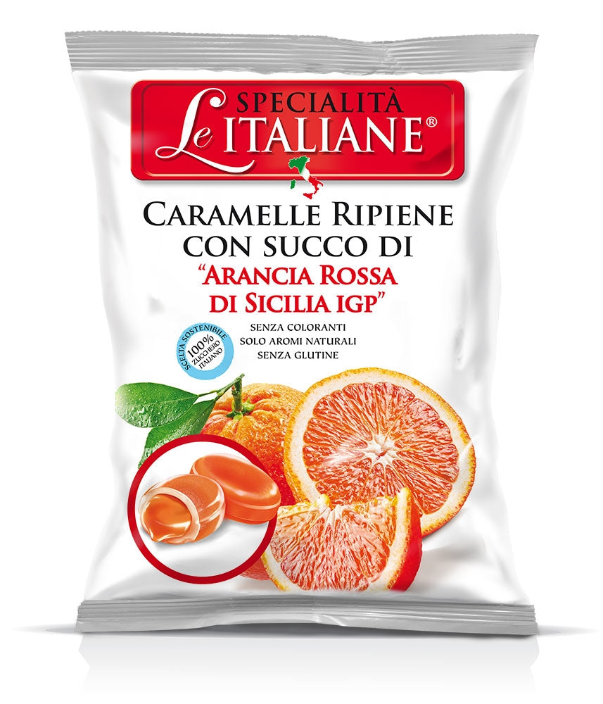 Serra - Caramelle Ripiene con succo di Arancia Rossa di Sicilia IGP - gr 100