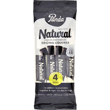 Panda - LIQUIRIZIA NATURAL 4 BARRETTE - Gr. 128