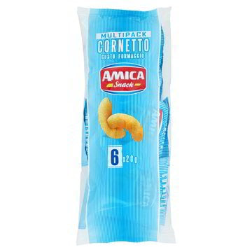 Amica Chips - Cornetti Formaggio 6 Buste - Gr. 150