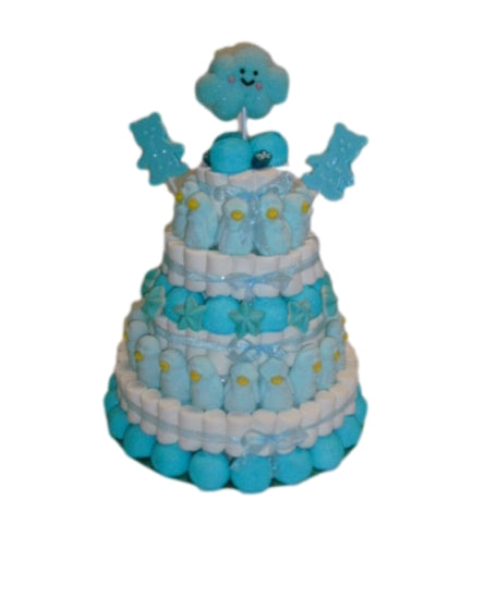 Mazzoleni Dolciumi - Torta Marshmallow Azzurra - Gr. 1200