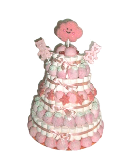 Mazzoleni Dolciumi - Torta Marshmallow Rosa - Gr. 1200