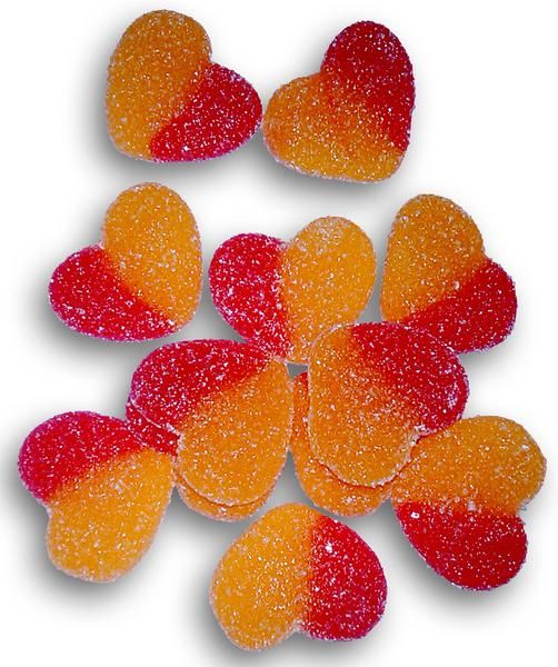 Roypas - Caramelle Cuori Pesca - Kg. 1