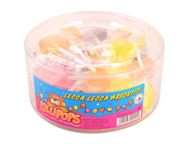 Dolciaria Cidneo - Barattolo Lecca Lecca Assortiti Gr. 400