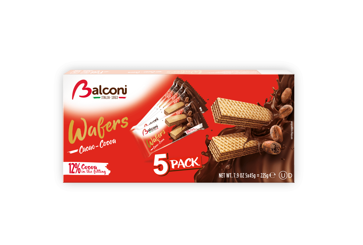 Balconi - Multipack Wafer Cacao x 5  - Gr. 225