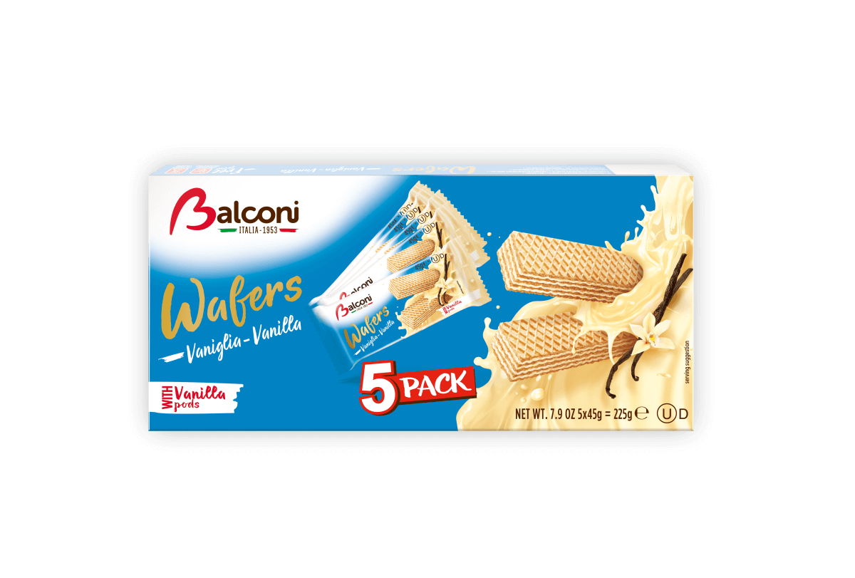 Balconi - Multipack Wafer Vaniglia x 5 - Gr. 225