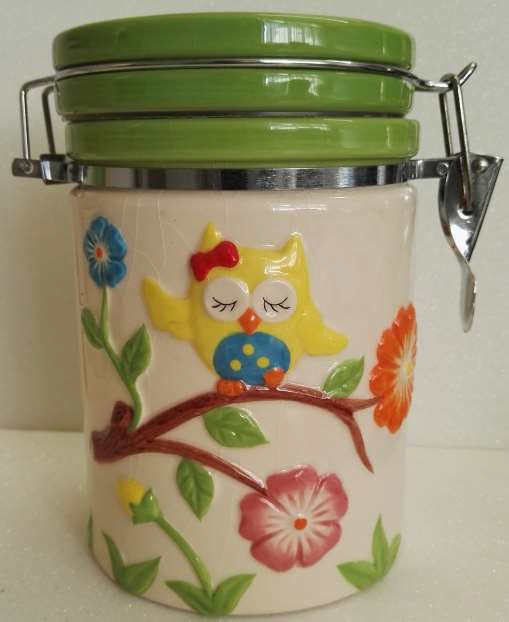 Barattolo ermetico ceramica " Yvonne Gontier " confezione da 2pz