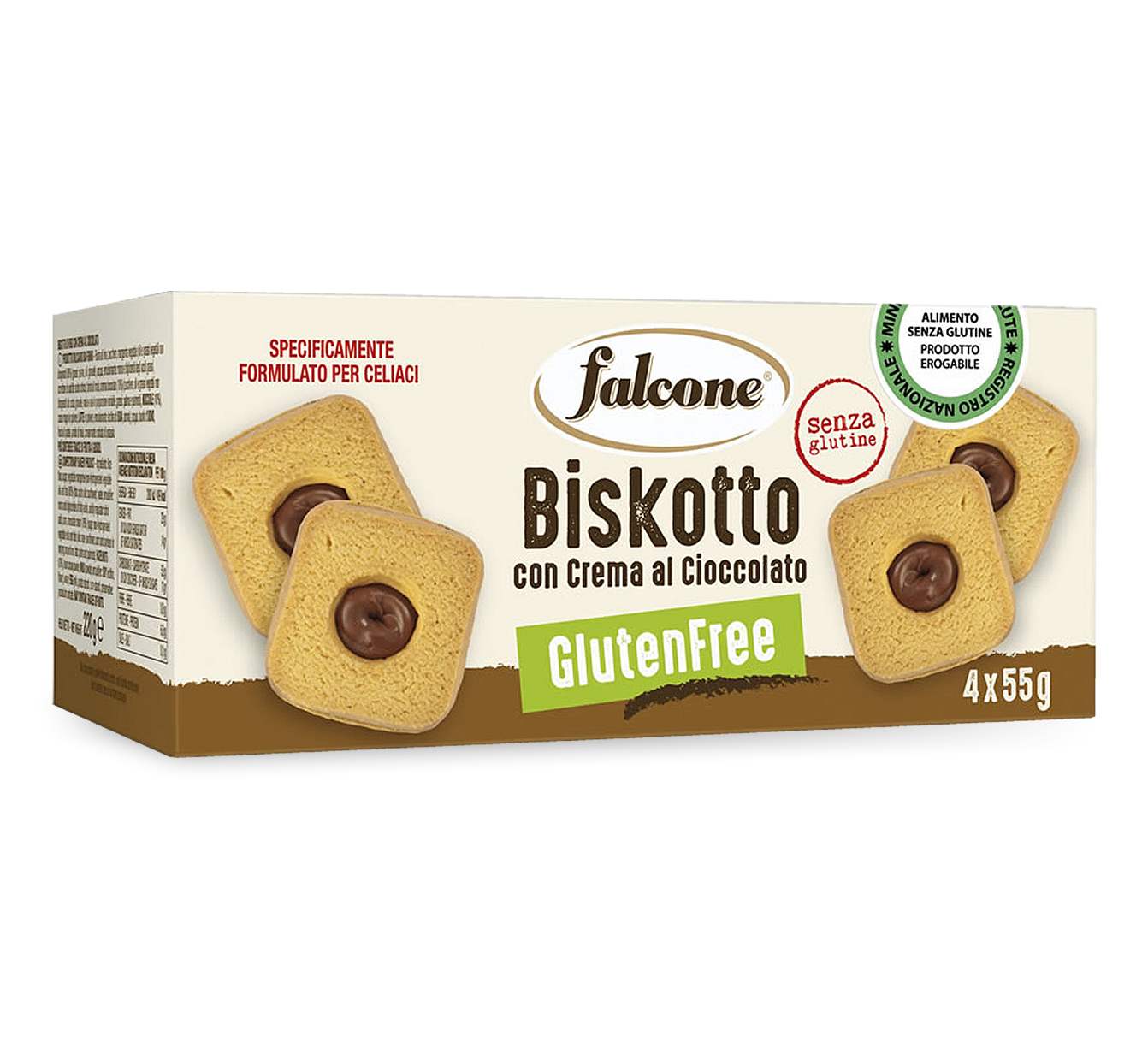 Falcone - Biskotto Cioccolato Senza Glutine - Gr.220