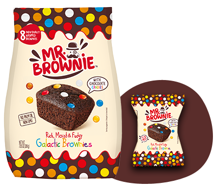 Mr Brownie - Brownies al Cioccolato con lenti ciocc. gr 200