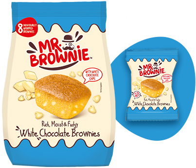 Mr Brownie - Brownies con Cioccolato Bianco gr 200
