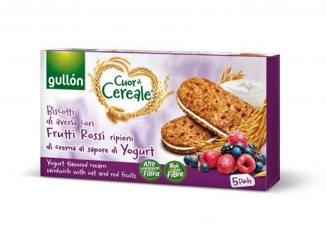 Gullon- Cuor di Cereali Yogurt e Frutti Rossi - Gr. 225